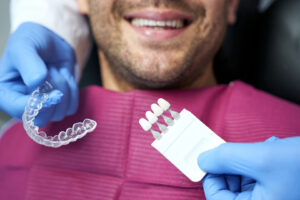fragment photo of smiley man in dental chair 2022 02 22 05 13 02 utc